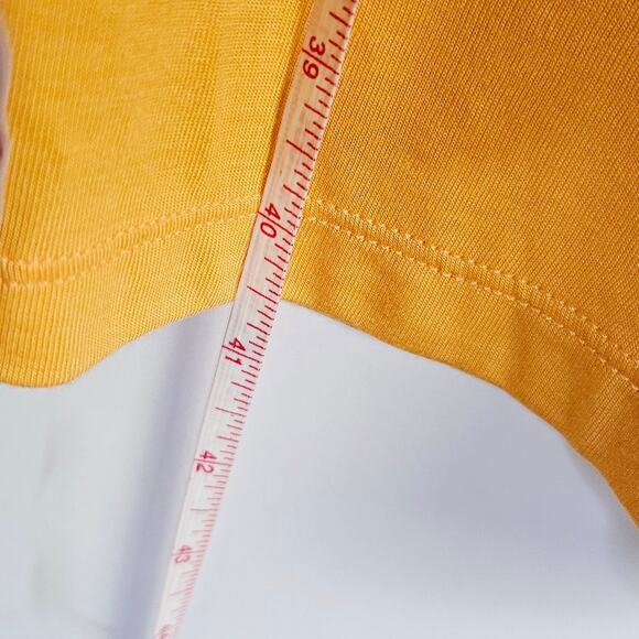 Y2K New Talbots Beachy Sleeveless Midi Shirt Dress Size Small Pastel Orange - Picture 11 of 12